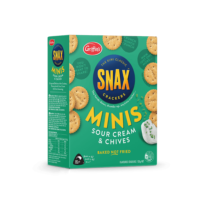 Snax Minis 135g Sour Cream Chives Angle 3D 1